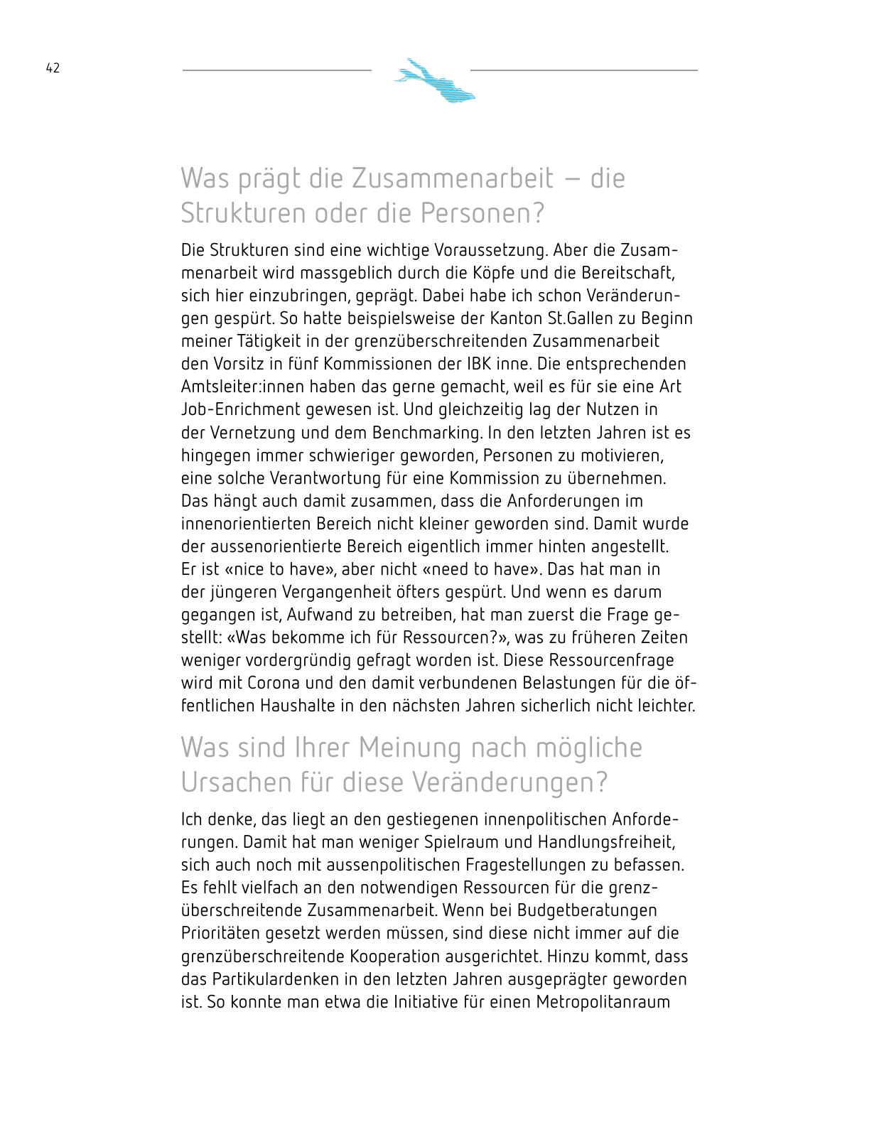 Vorschau Grenzüberschreitende Zusammenarbeit Seite 42