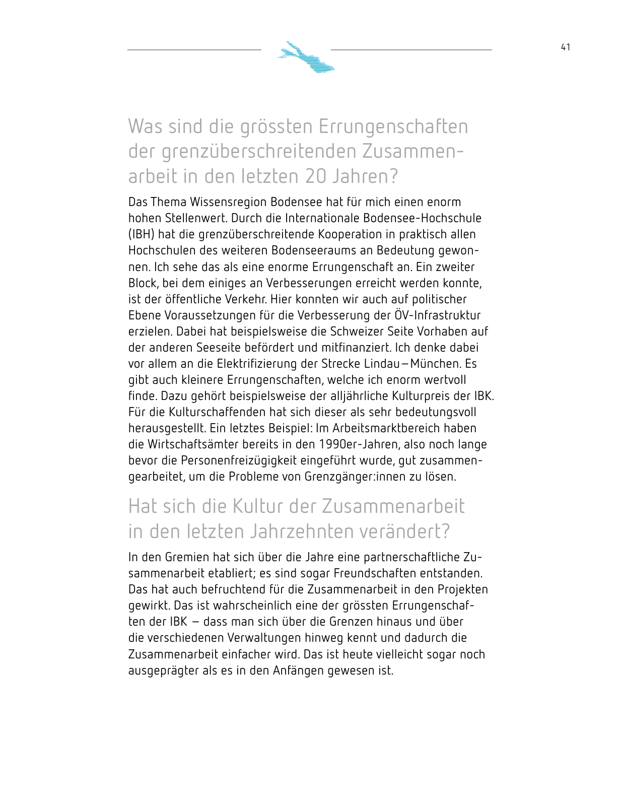 Vorschau Grenzüberschreitende Zusammenarbeit Seite 41